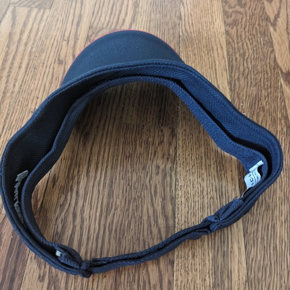 Simplicity Beau Rivage Deep Navy Blue Red Triming Visor Hat - Picture 6 of 6